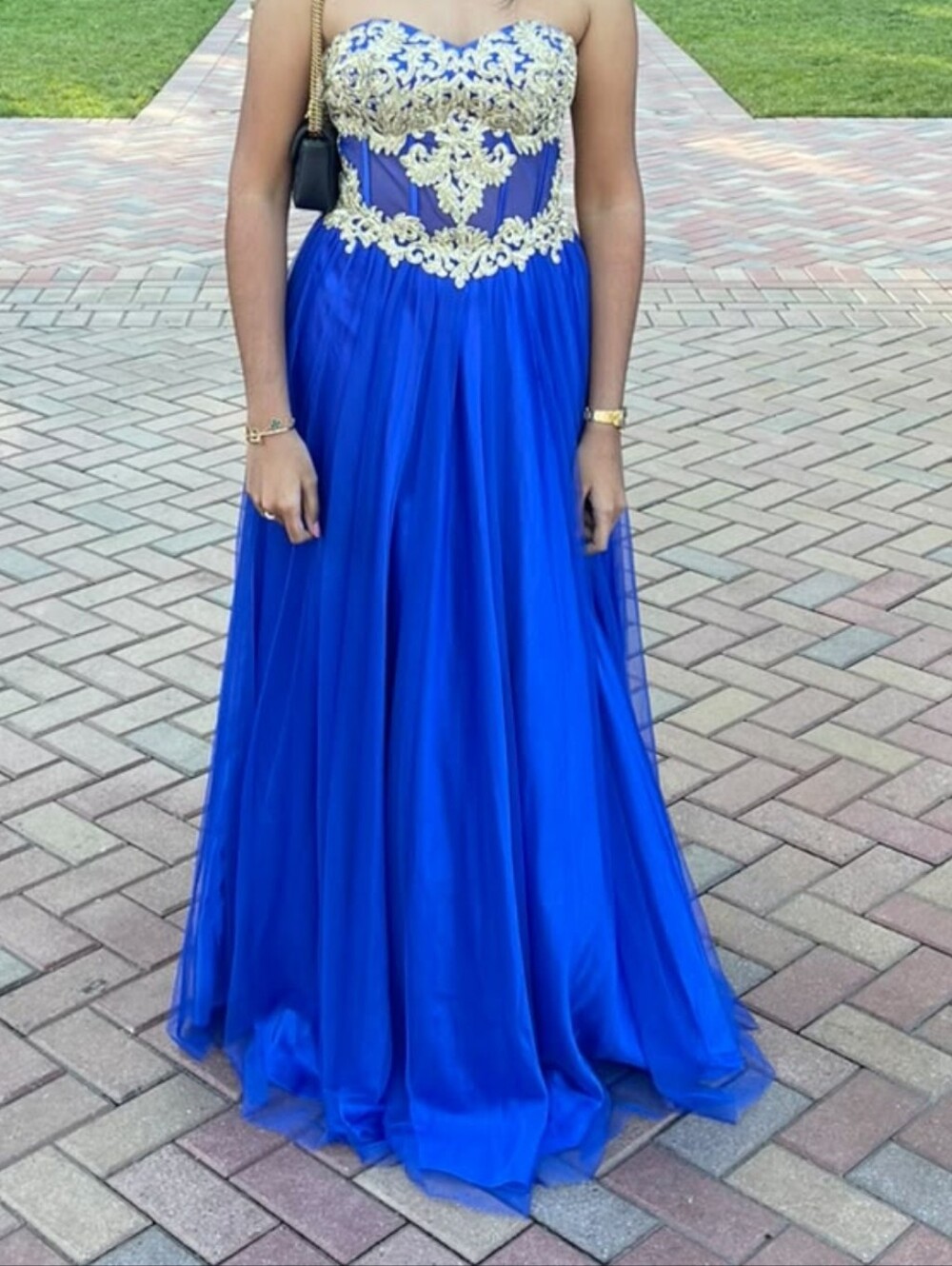 Blondie Nites ball gown style maxi dress accepting offers! Negotiable